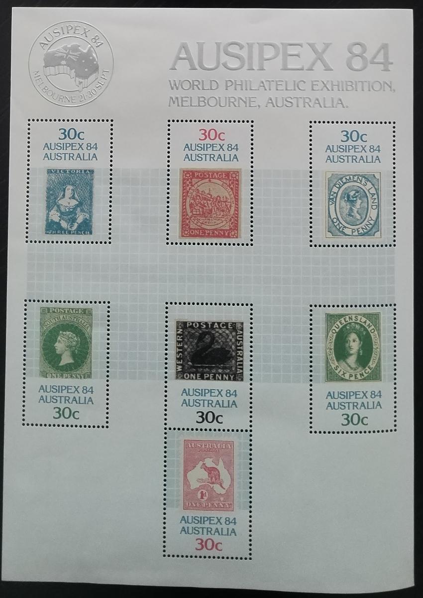 Austrálie 1984 Australské známky a výstava AUSIPEX