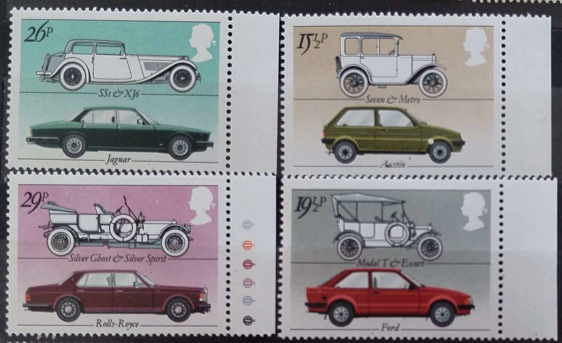 Velká Británie 1982 Auta a veterány