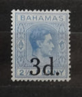 Bahamy 1940 Přetisk provizorní hodnoty 3d.