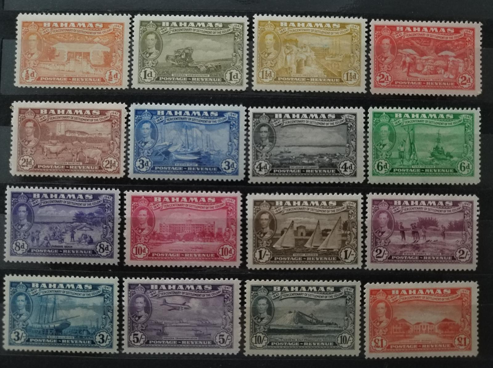 Bahamy 1948 80£ Výročí kolonizace ostrova Eleuthera (popis)