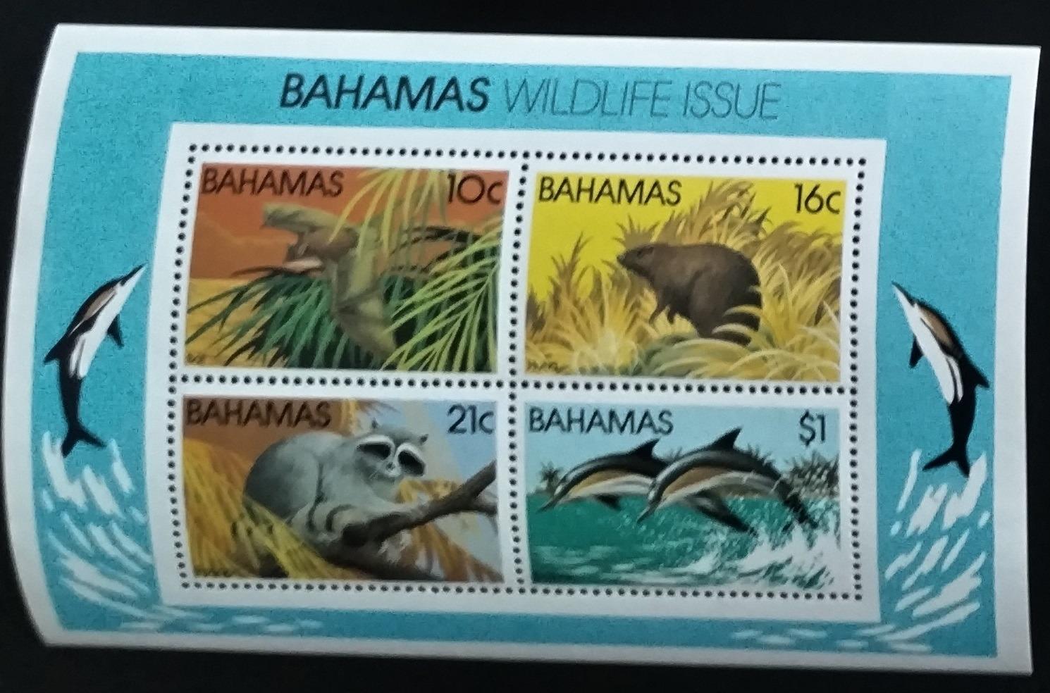 Bahamy 1982 Ostrovní fauna a ohrožené druhy, Delfíni