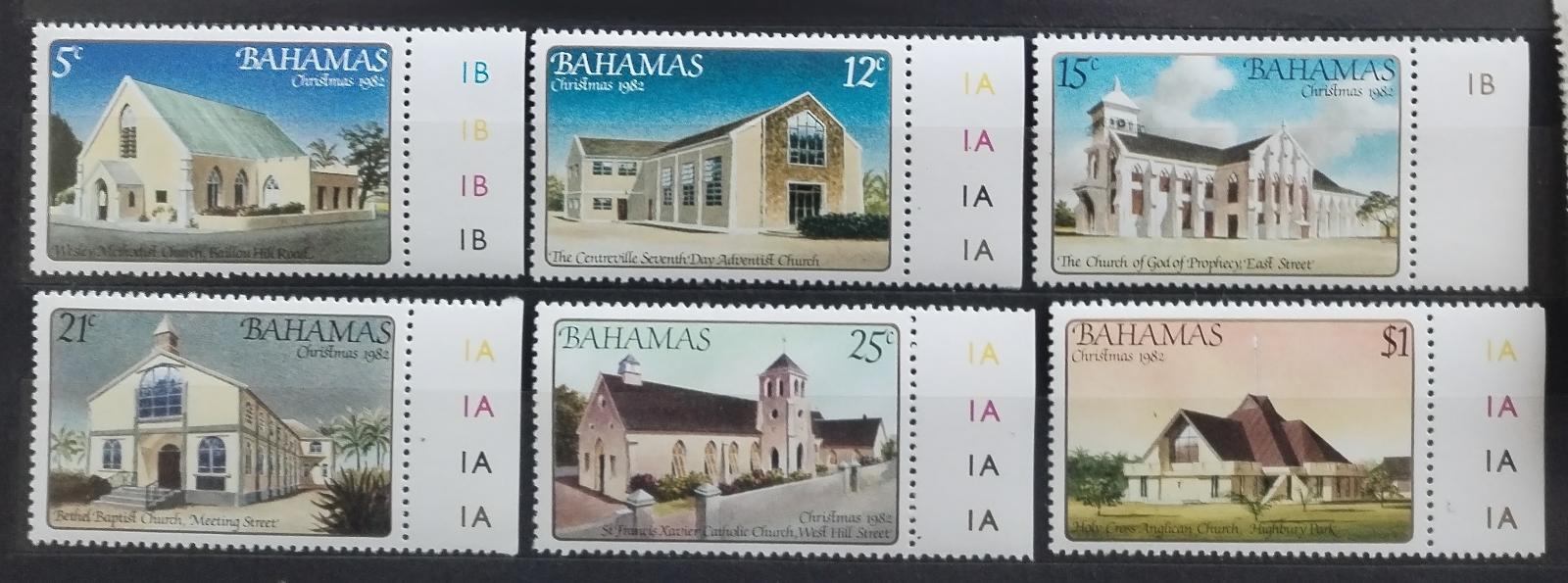 Bahamy 1982 Vánoce a ostrovní kostely