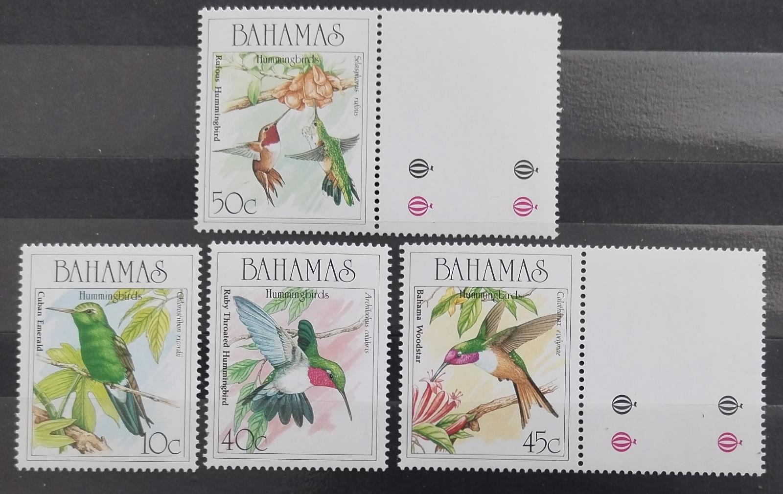 Bahamy 1989 Kolibříci a ptáci ostrova