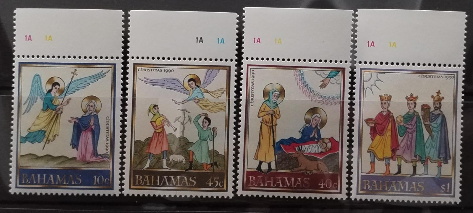 Bahamy 1990 Vánoce a středověké umění