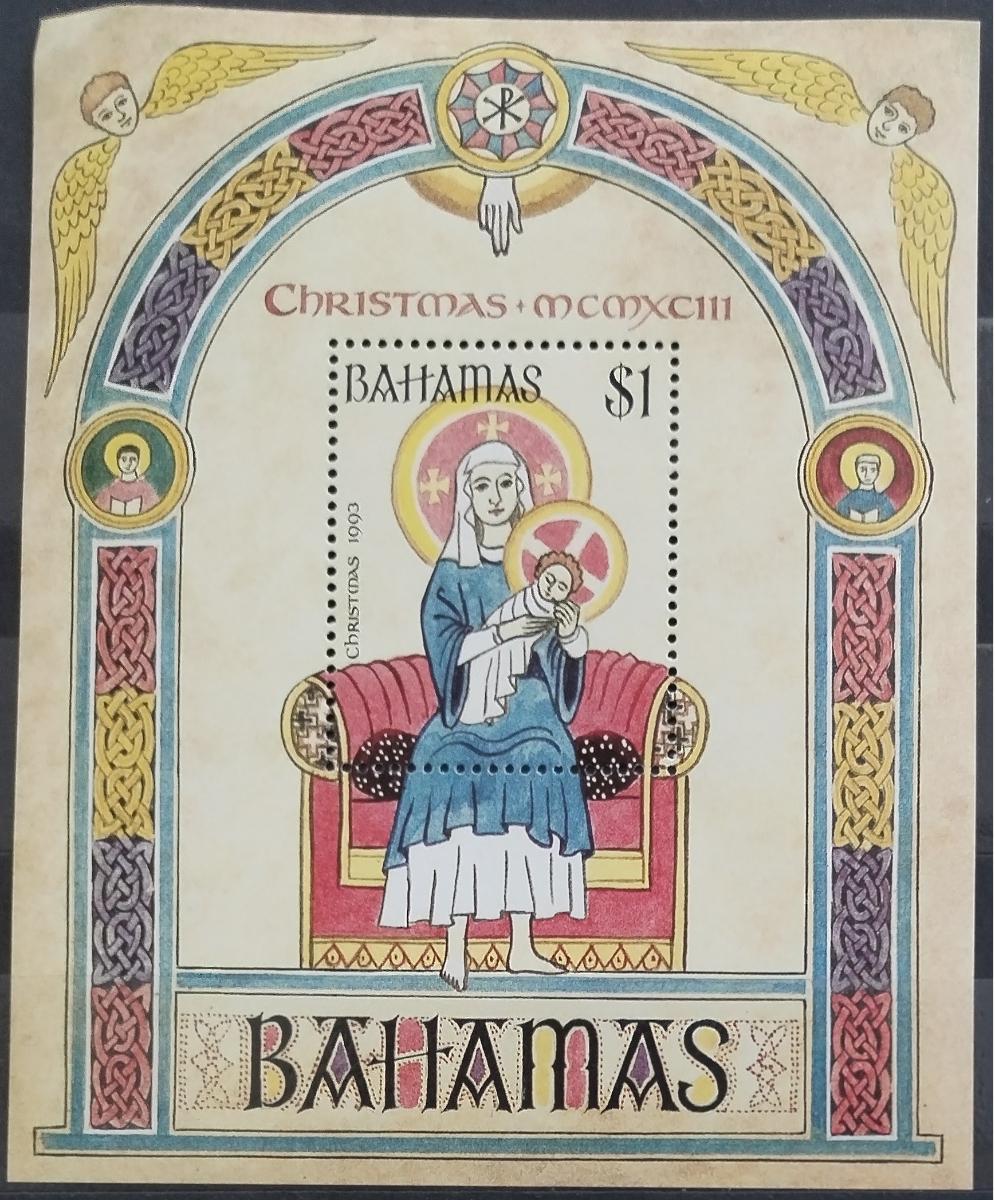 Bahamy 1993 Vánoce a středověké umění