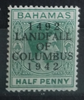 Bahamy 1942 SG162 Výročí objevení Ameriky
