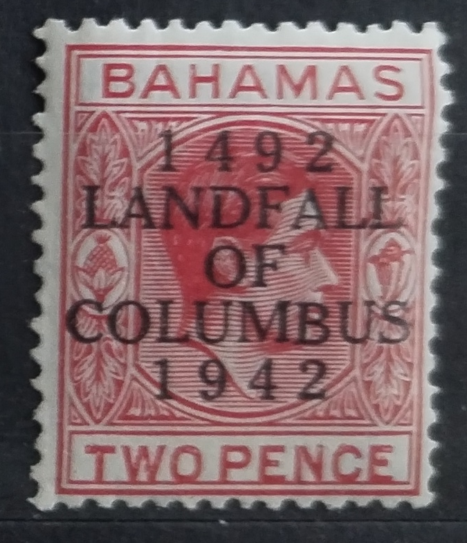 Bahamy 1942 SG165 Výročí objevení Ameriky