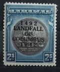 Bahamy 1942 SG172 Výročí objevení Ameriky, vada lepu