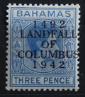 Bahamy 1942 SG167 Výročí objevení Ameriky
