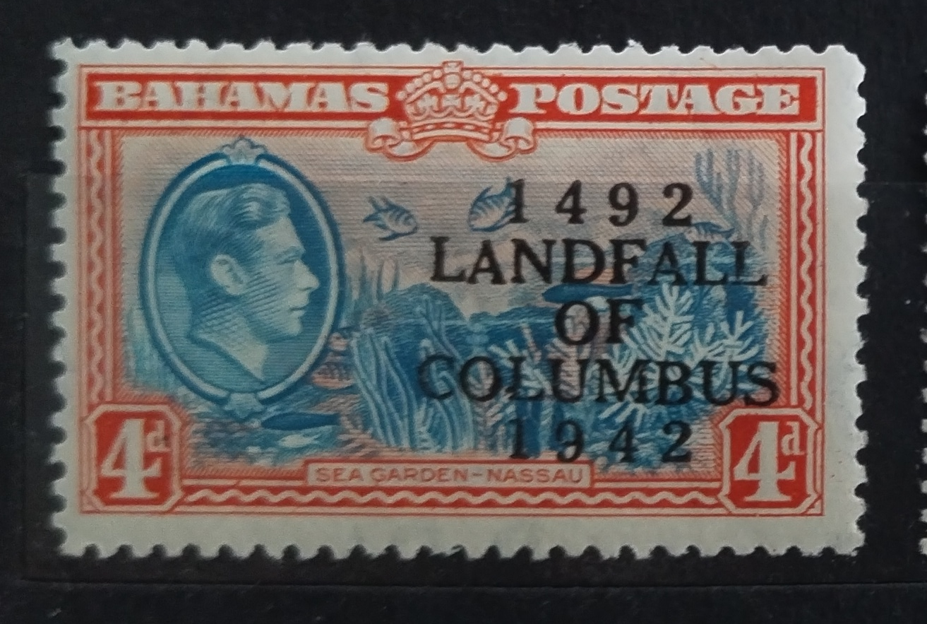 Bahamy 1942 SG168 Výročí objevení Ameriky