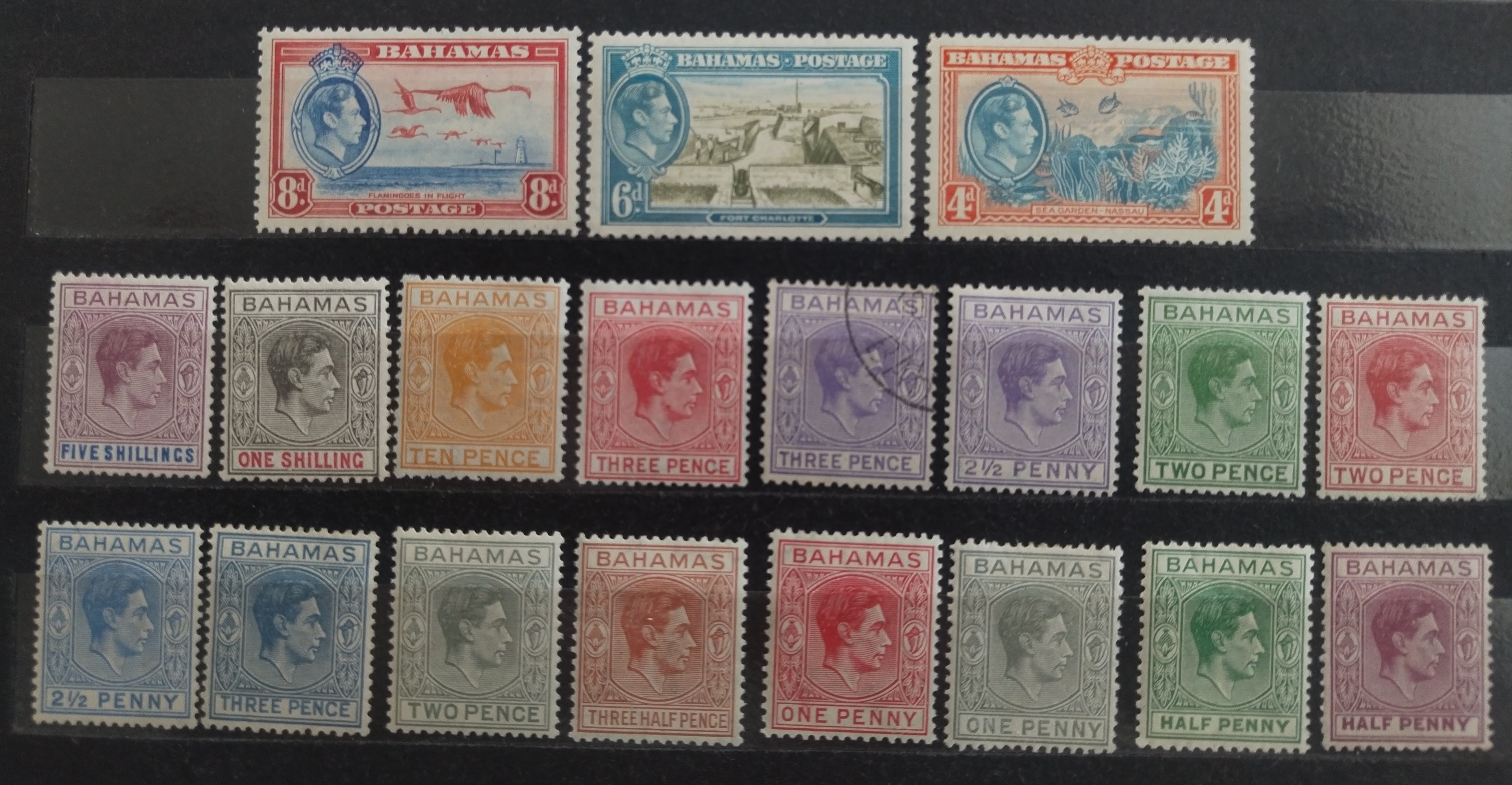 Bahamy 1938-48 120£ Definitiva krále Jiřího VI.
