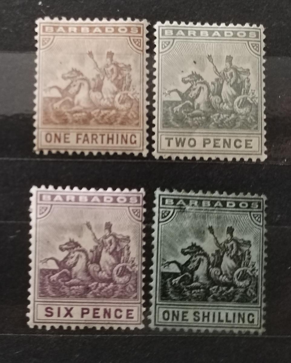 Barbados 1909 70£ Definitiva znaku kolonie (bez 1d komplet)