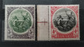 Barbados 1918 40£ Dotisky nových barev Jiří V.