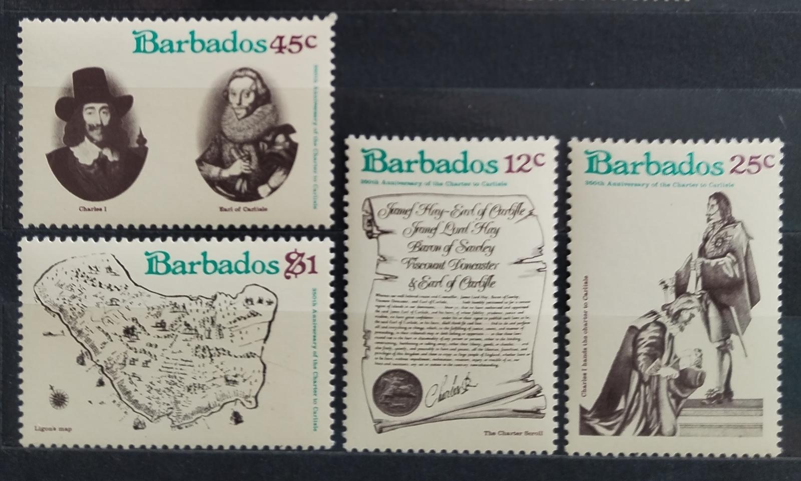 Barbados 1977 Výročí kolonizace, Historie ostrova