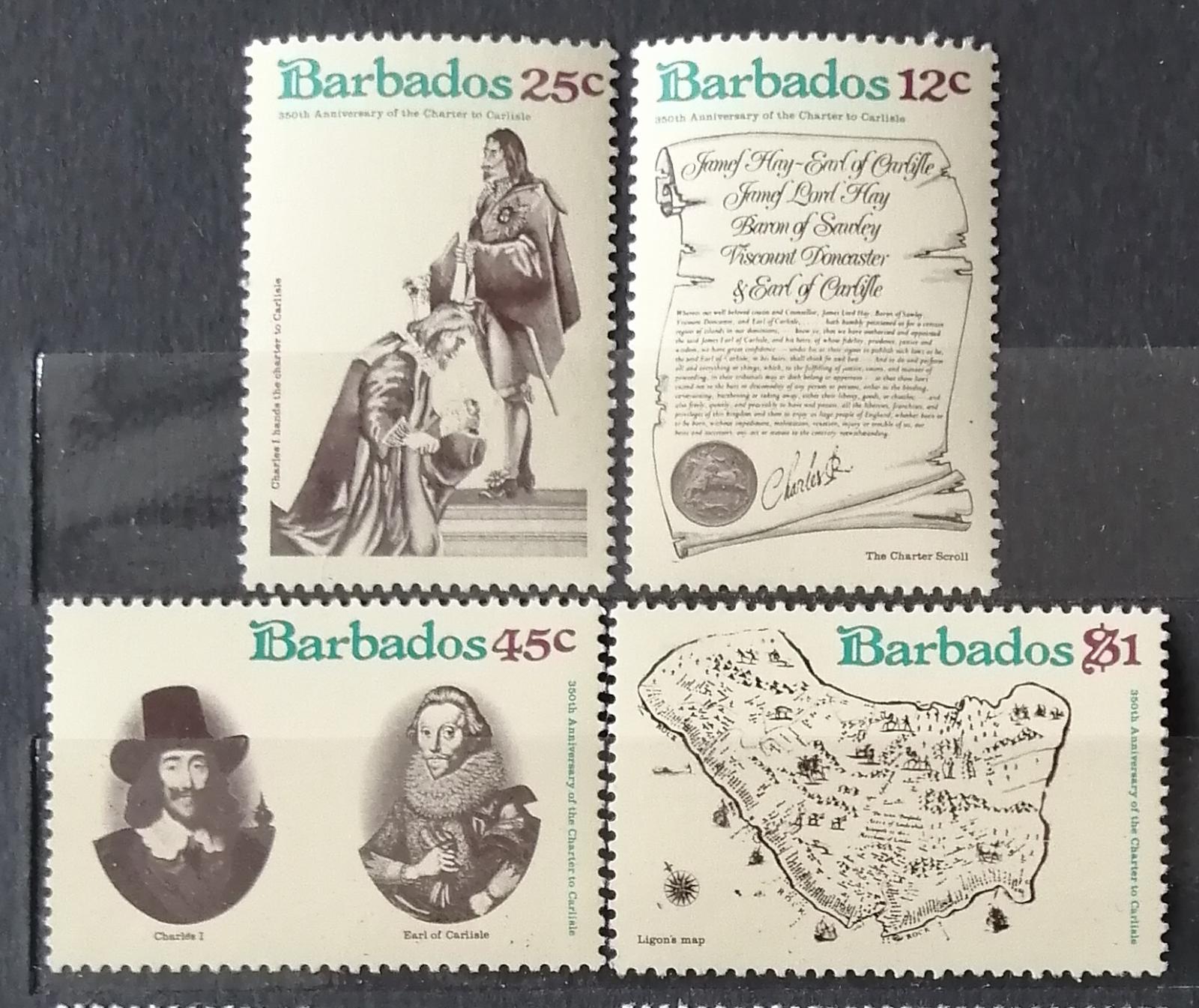 Barbados 1977 Výročí ostrovní ústavy a charty