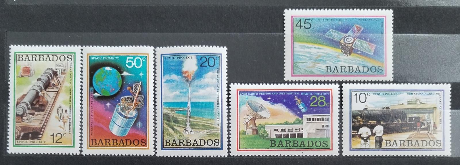 Barbados 1979 Dobývání vesmíru, Kosmos a raketoplány