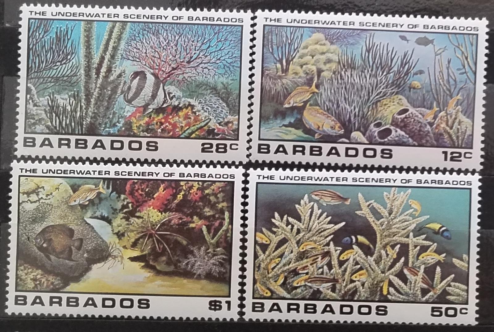 Barbados 1980 Ryby a korály, Podmořská fauna a flora
