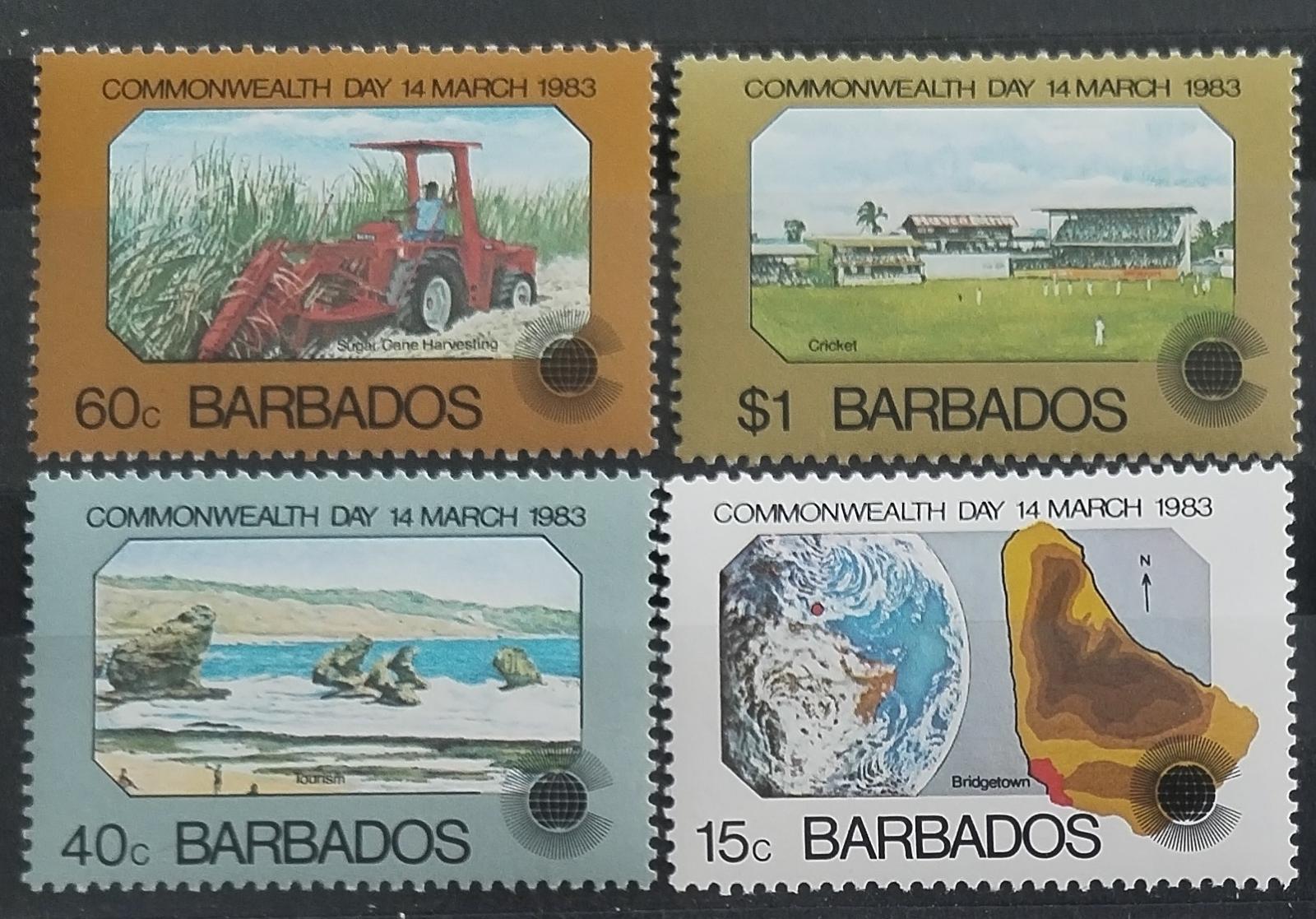 Barbados 1983 Commonwealth Day, Ostrovní průmysl a mapy