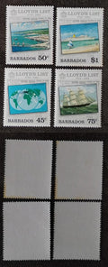 Barbados 1984 7,2€ Výročí Lloyd's, Lodě a obchod, Plachetnice (popis)