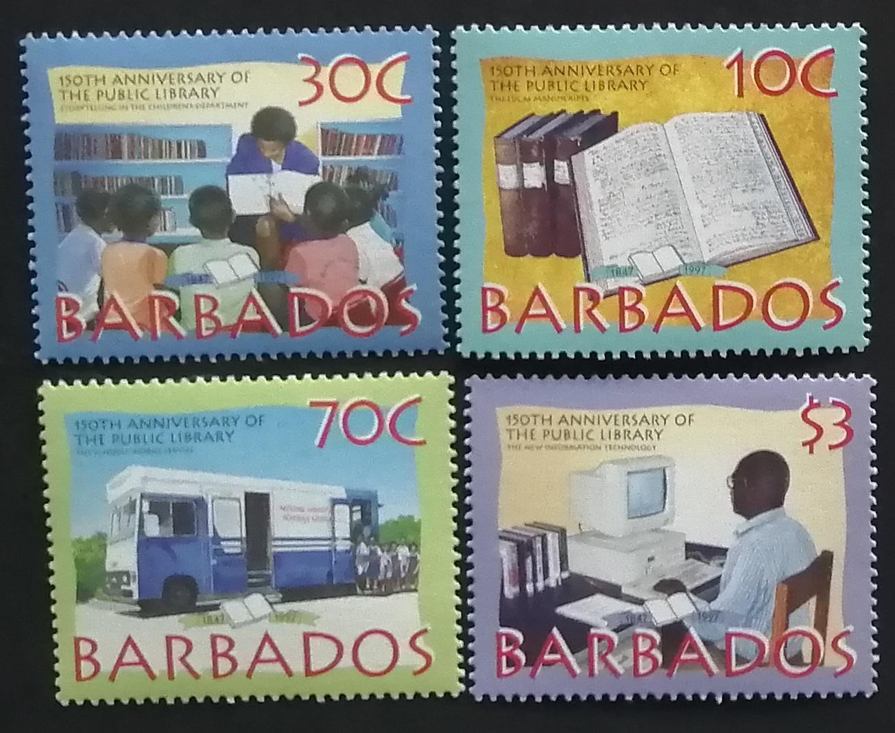 Barbados 1997 7,5€ 150 let ostrovní knihovny, Kultura