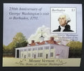 Barbados 2002 Bl.41 5€ Výročí George Washingtona