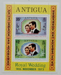 Barbuda 1973 Přetisky líbánek princezny Anne