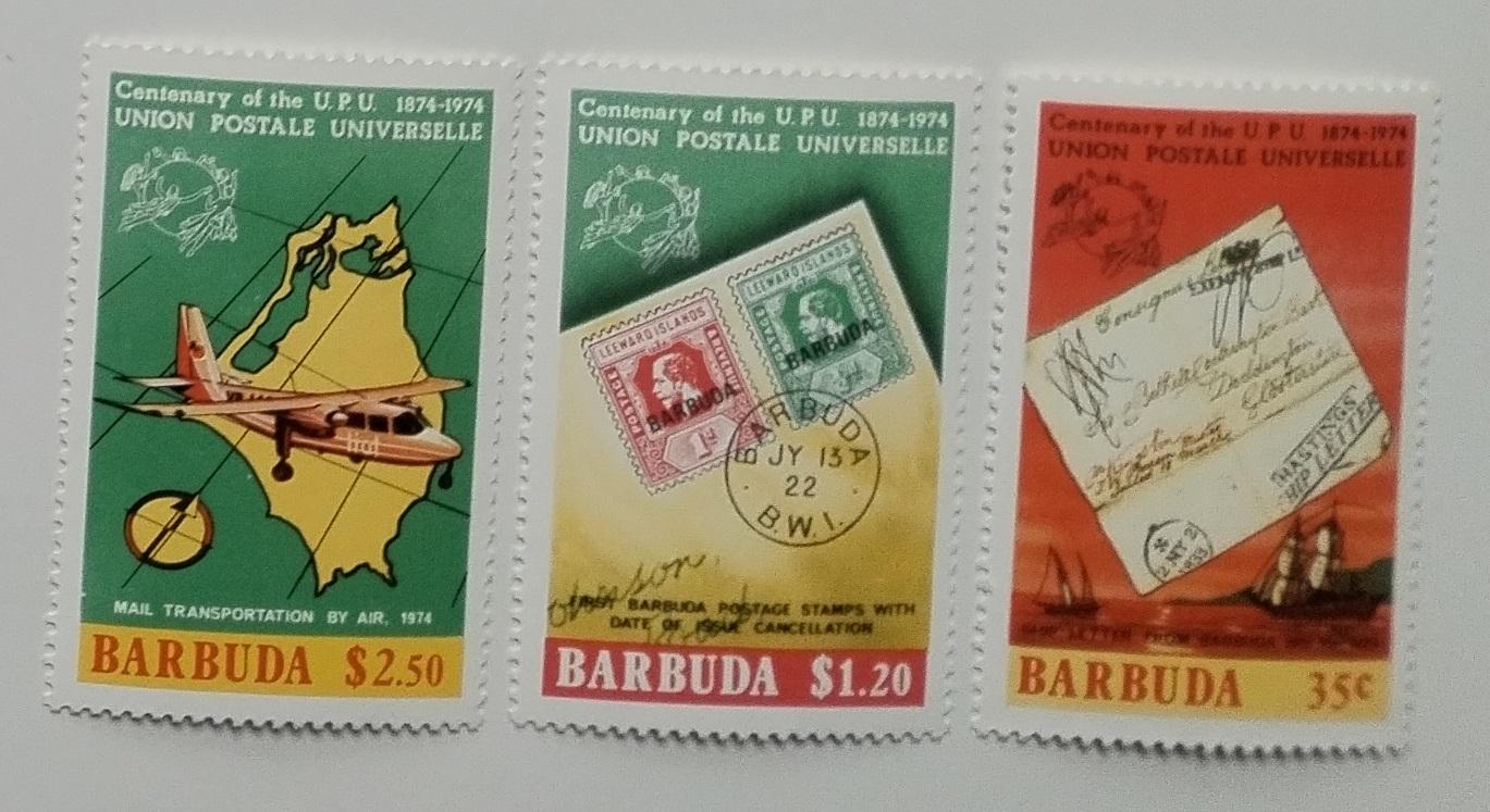 Barbuda 1974 Století UPU, Doprava a poštovní historie II.