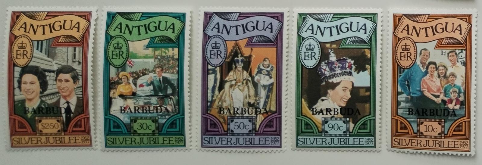 Barbuda 1977 Stříbrné výročí vlády královny Alžběty II.