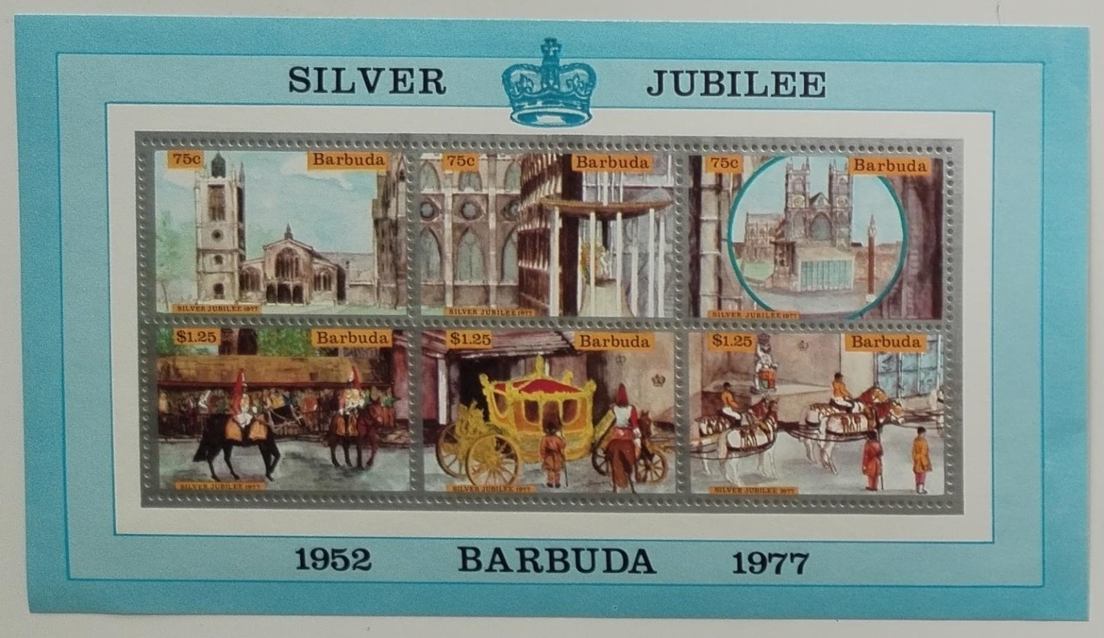 Barbuda 1977 Stříbrné výročí vlády královny Alžběty II.