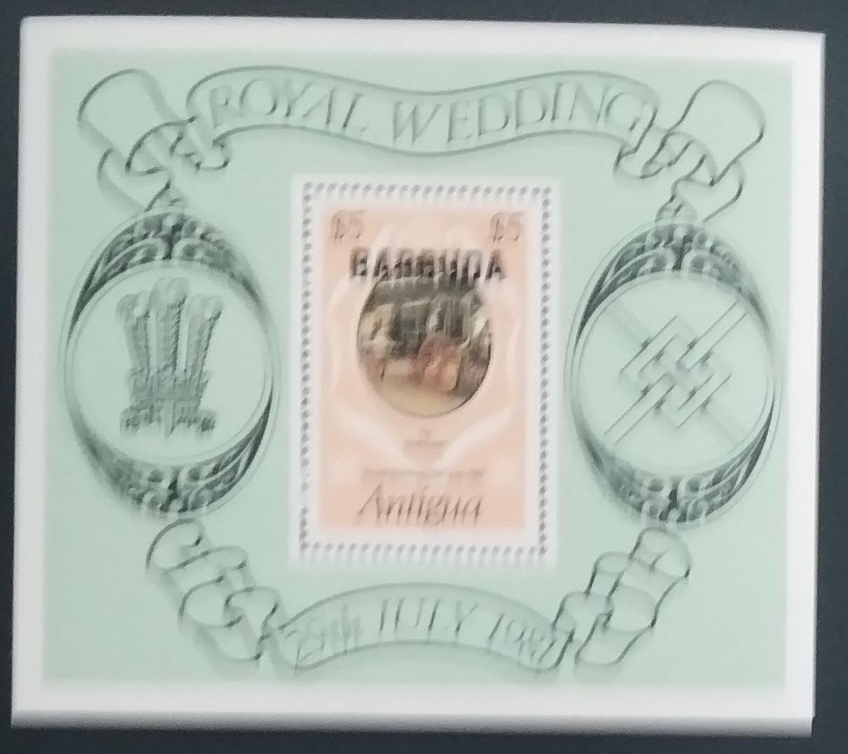 Barbuda 1981 Svatba prince Charlese a princezny Diany