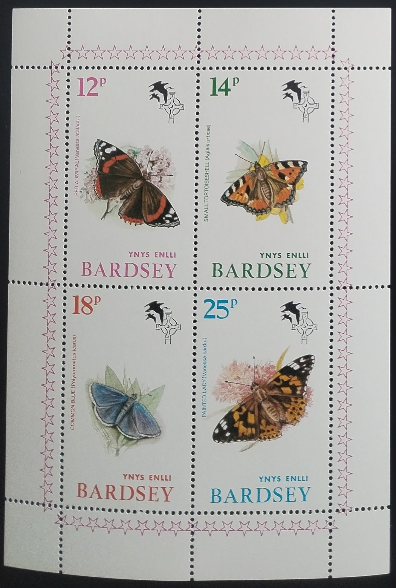 Bardsey 1981 Motýli a okrasný hmyz