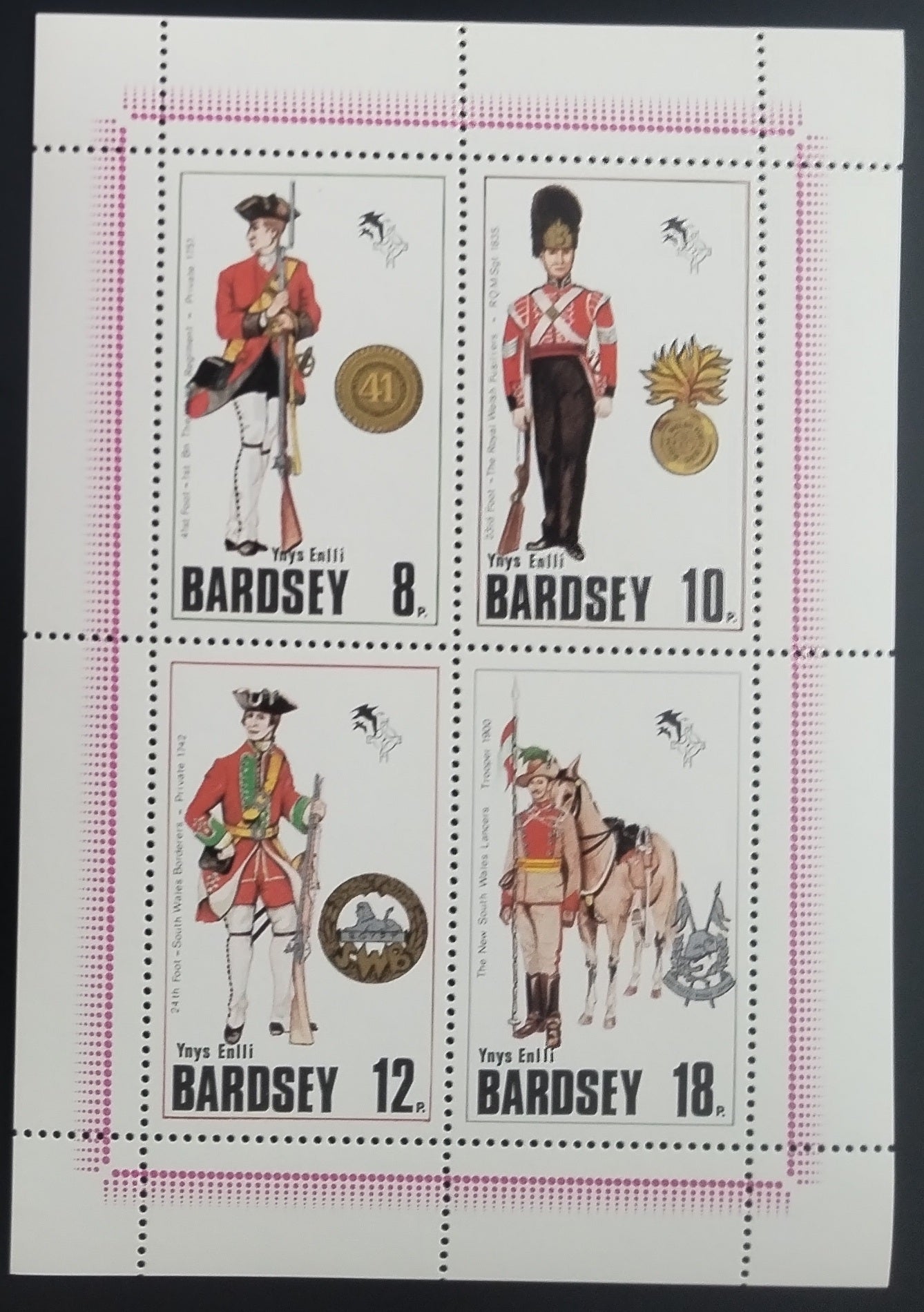 Bardsey 1981 Historické britské uniformy