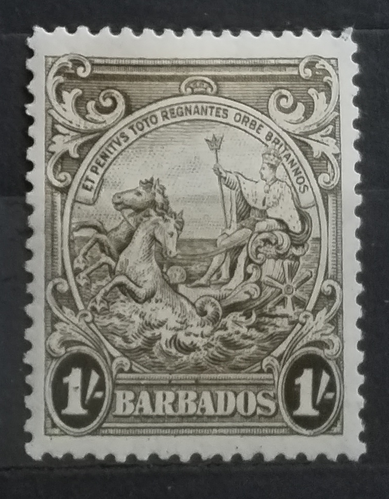 Barbados 1938 SG255a P13,5 Znak kolonie - odstín