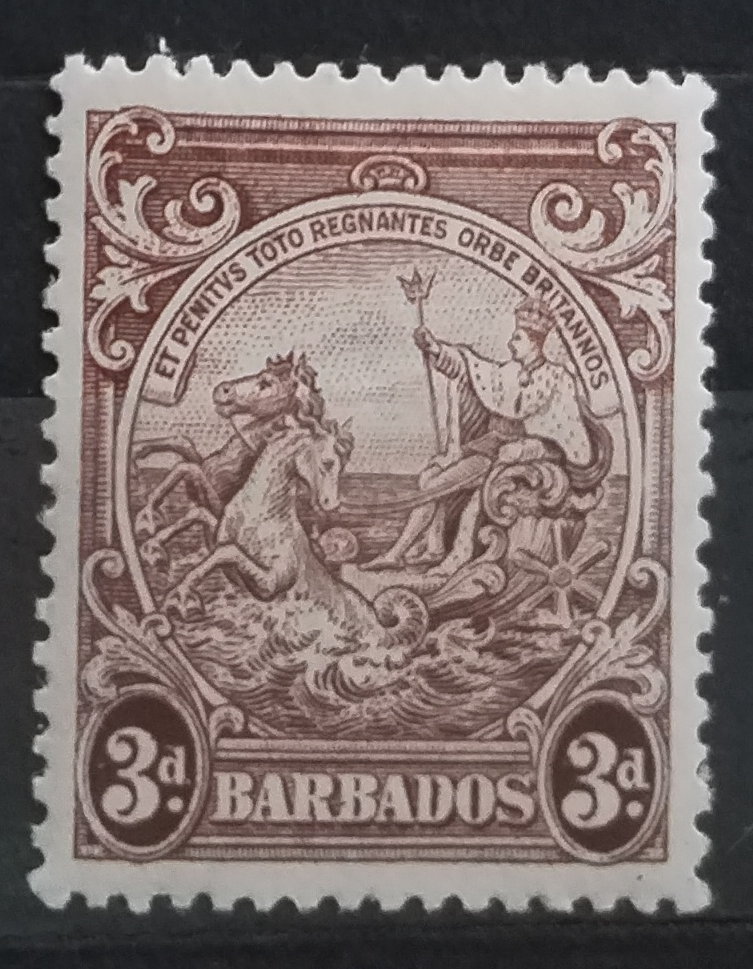 Barbados 1938 SG252 P13,5 Znak kolonie, vada lepu