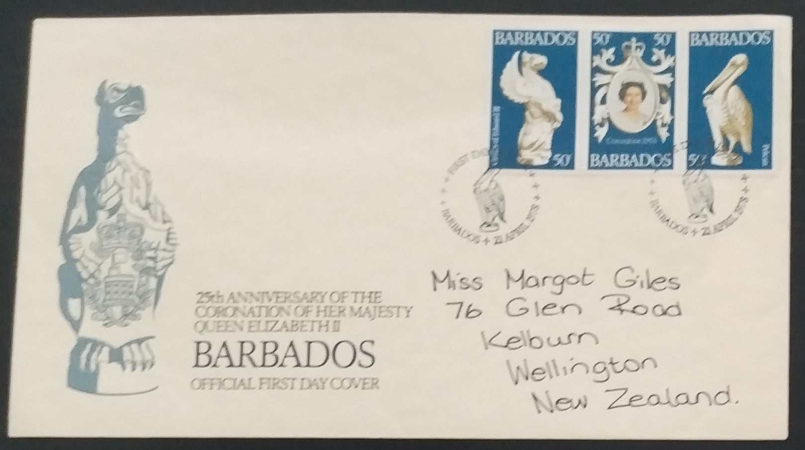 Barbados 1978 FDC - Výročí korunovace královny
