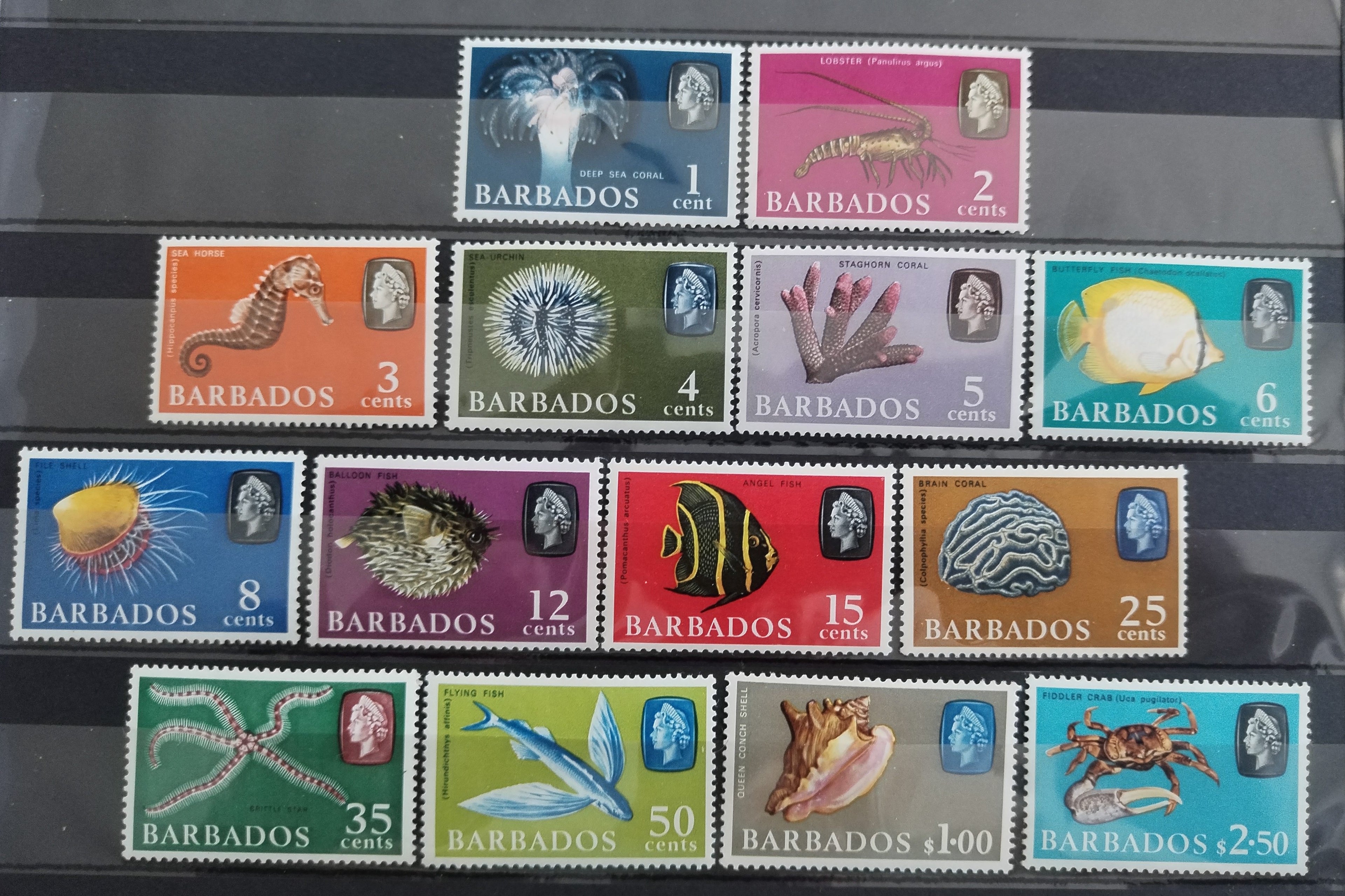 Barbados 1965 Fauna moře, ryby a korály