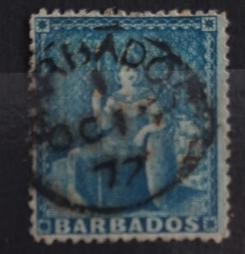 Barbados 1872 SG52 Sitting Britannia 1