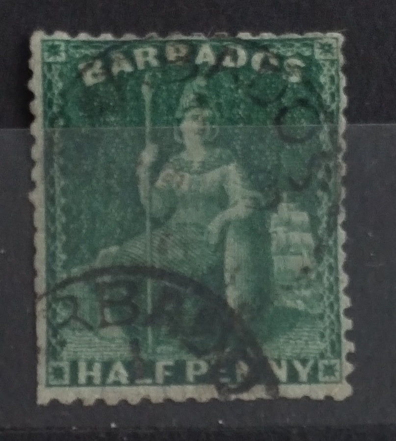 Barbados 1874 SG65 18£ Sitting Britannia