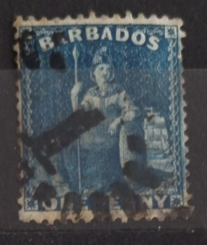 Barbados 1874 SG66 Sitting Britannia 1