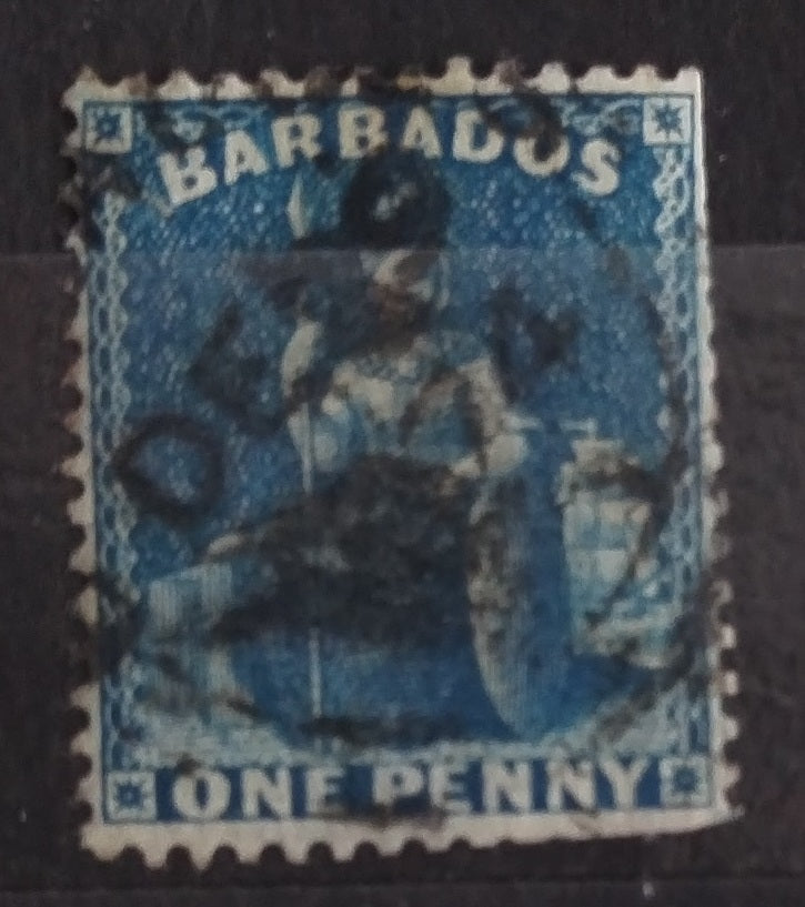 Barbados 1874 SG66 Sitting Britannia 3