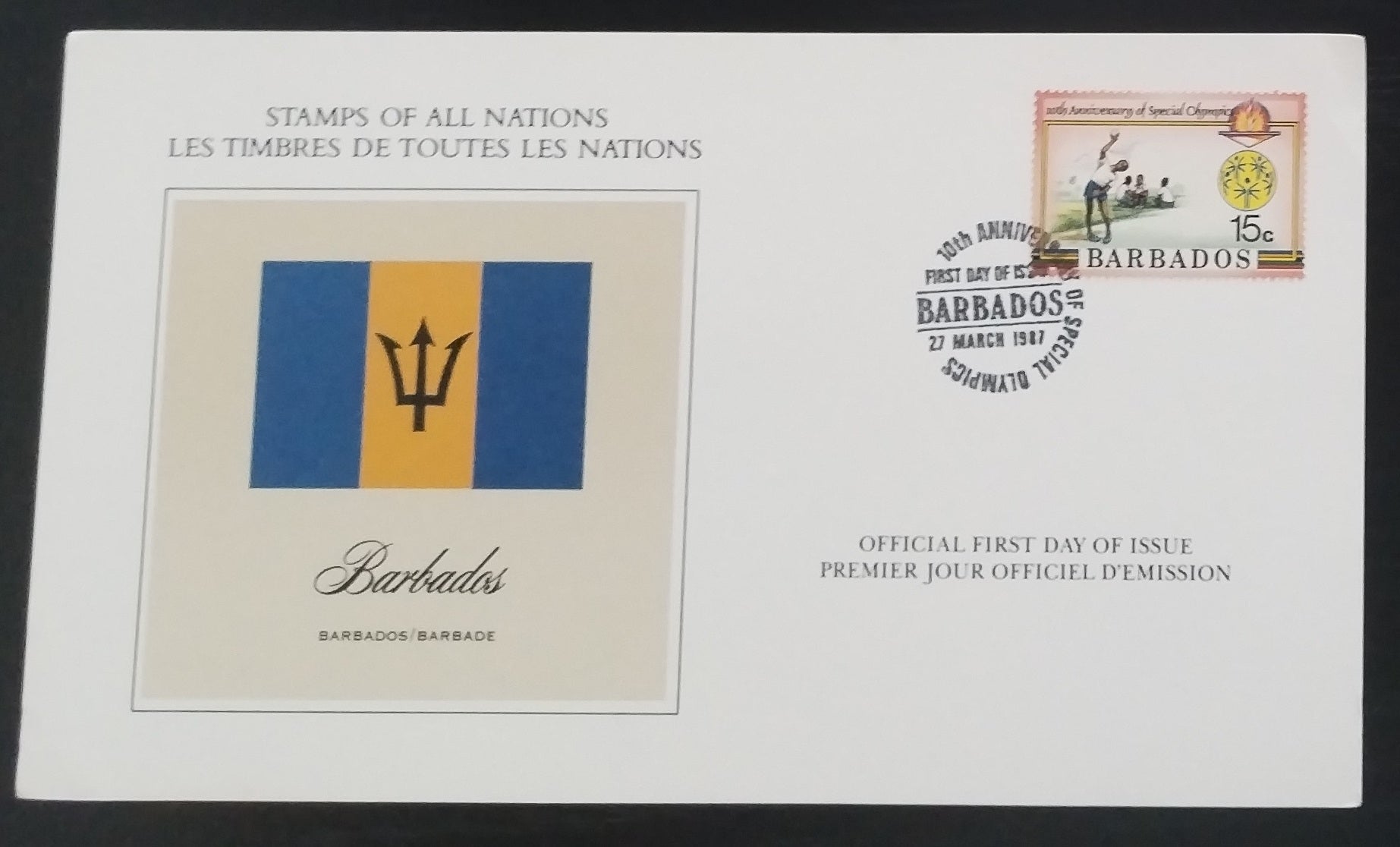 Barbados 1987 FDC - Výročí nezávislosti