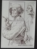 Belgie 1969 Bl.39 Výstava známek, umění a tisk