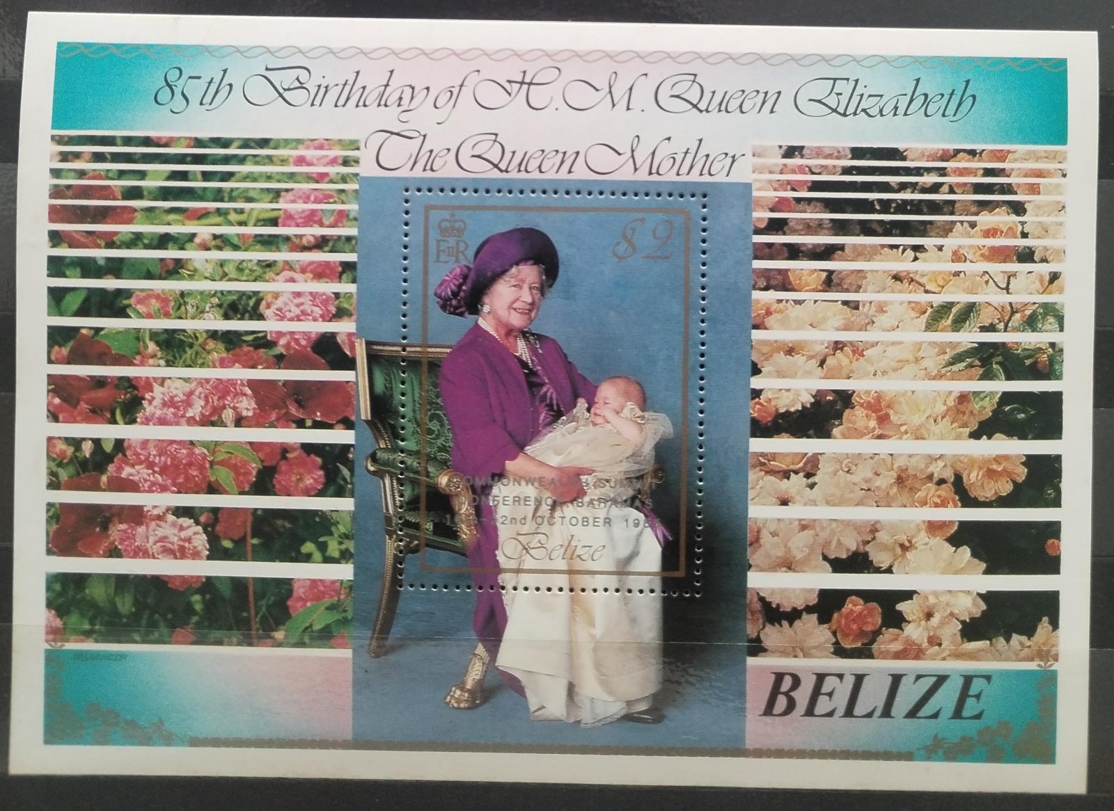 Belize 1985 Narozeniny královny matky