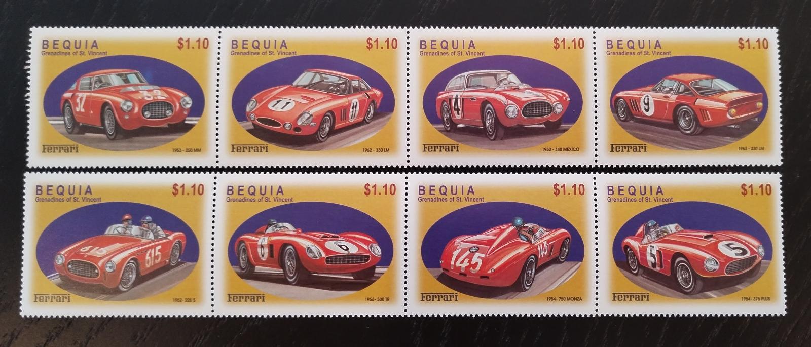 Bequia 2002 9€ Vozy a auta Ferrari, Závodní auta