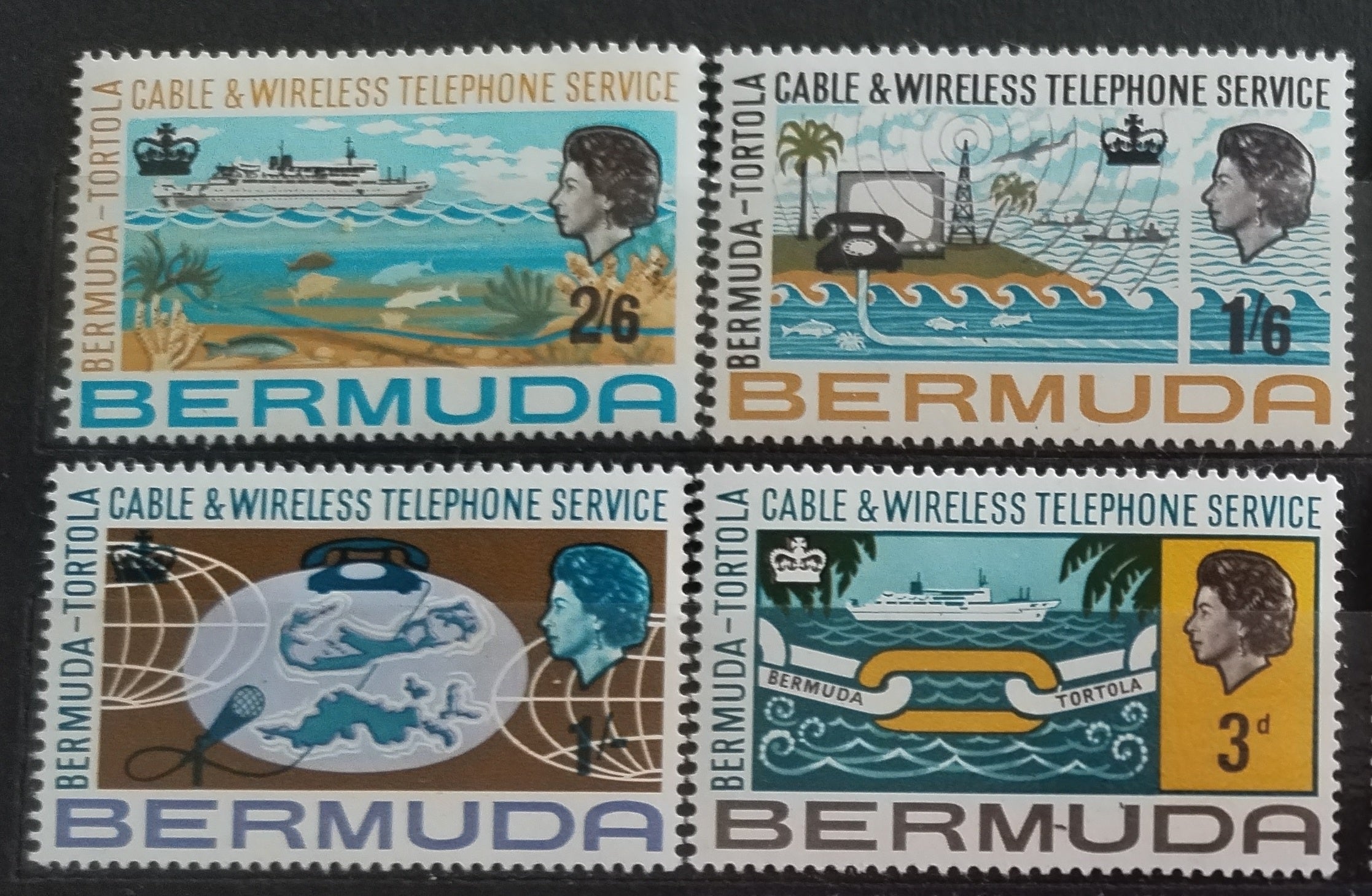 Bermudy 1967 Telefonní kabel