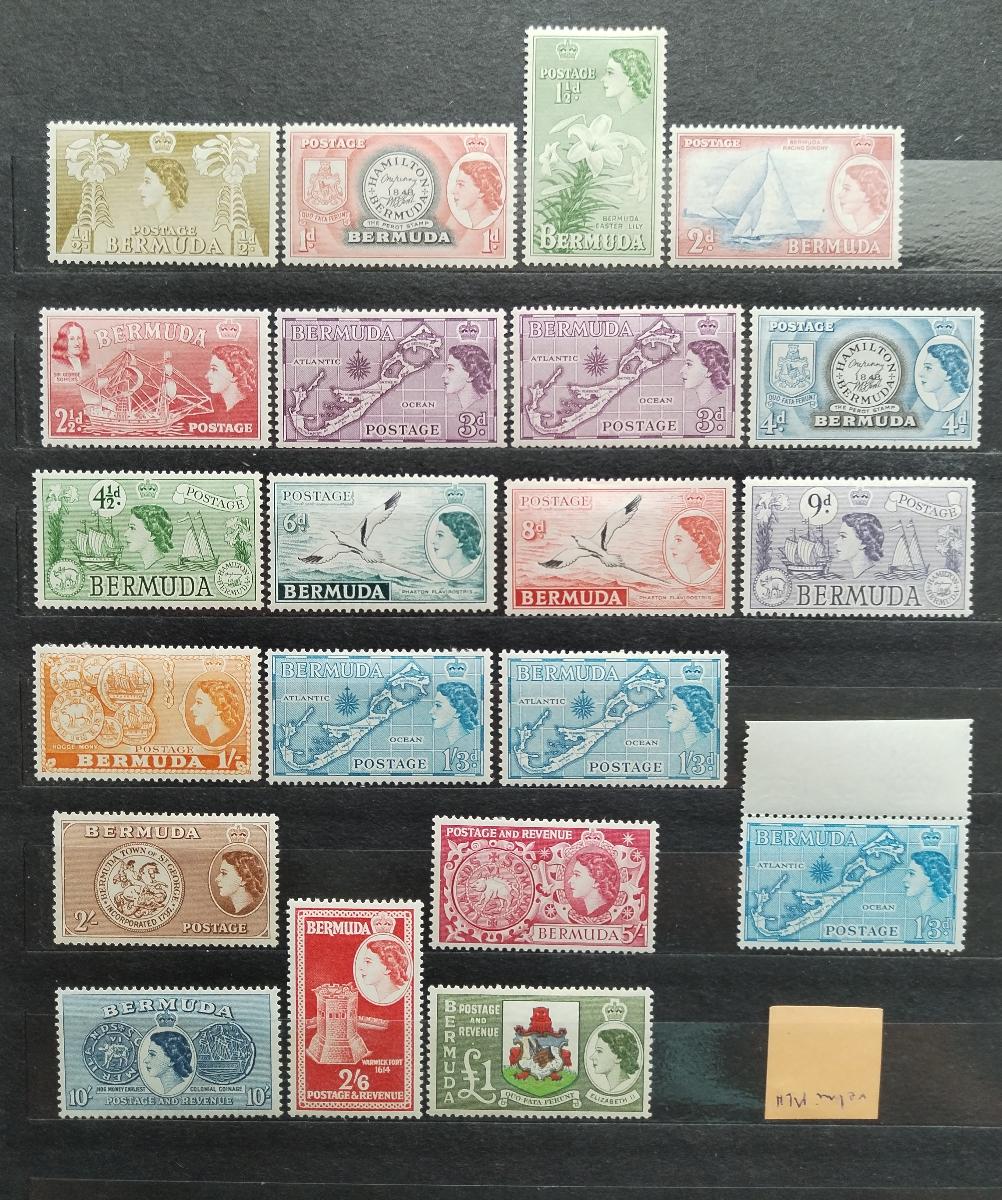 Bermudy 1953 SG135-50 160£ Definitiva královny Alžběty II. + varianty