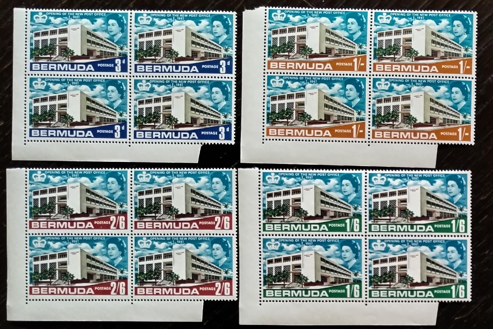 Bermudy 1967 10€ Otevření nové poštovní budovy