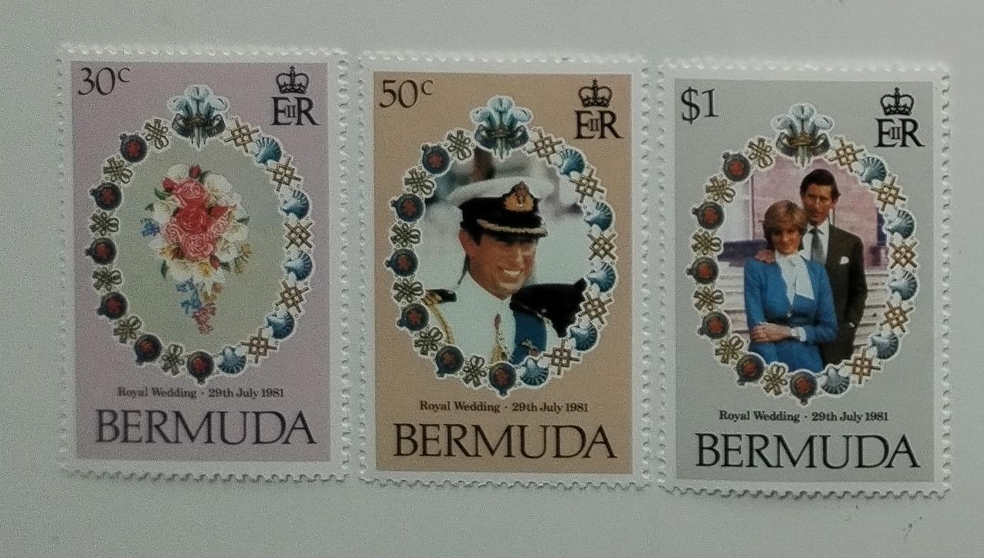 Bermudy 1981 Svatba princezny Diany a krále Karla III.