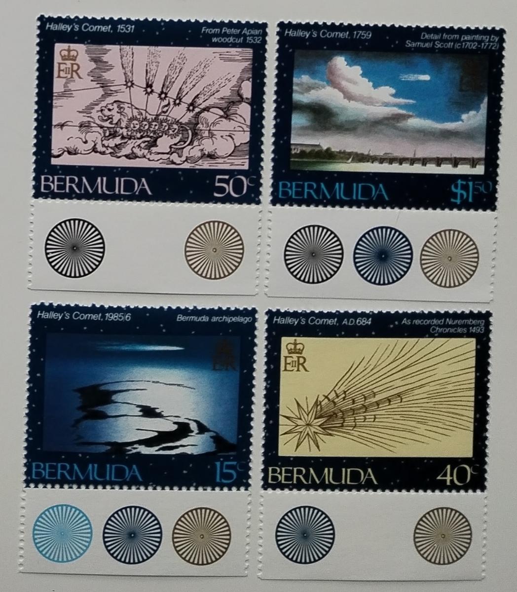 Bermudy 1985 12,5€ Halleyova kometa, Vesmír a kosmos, Astronomie