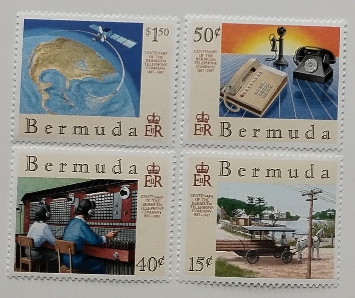 Bermudy 1987 10€ Století ostrovní telefonní společnosti telekomunikace